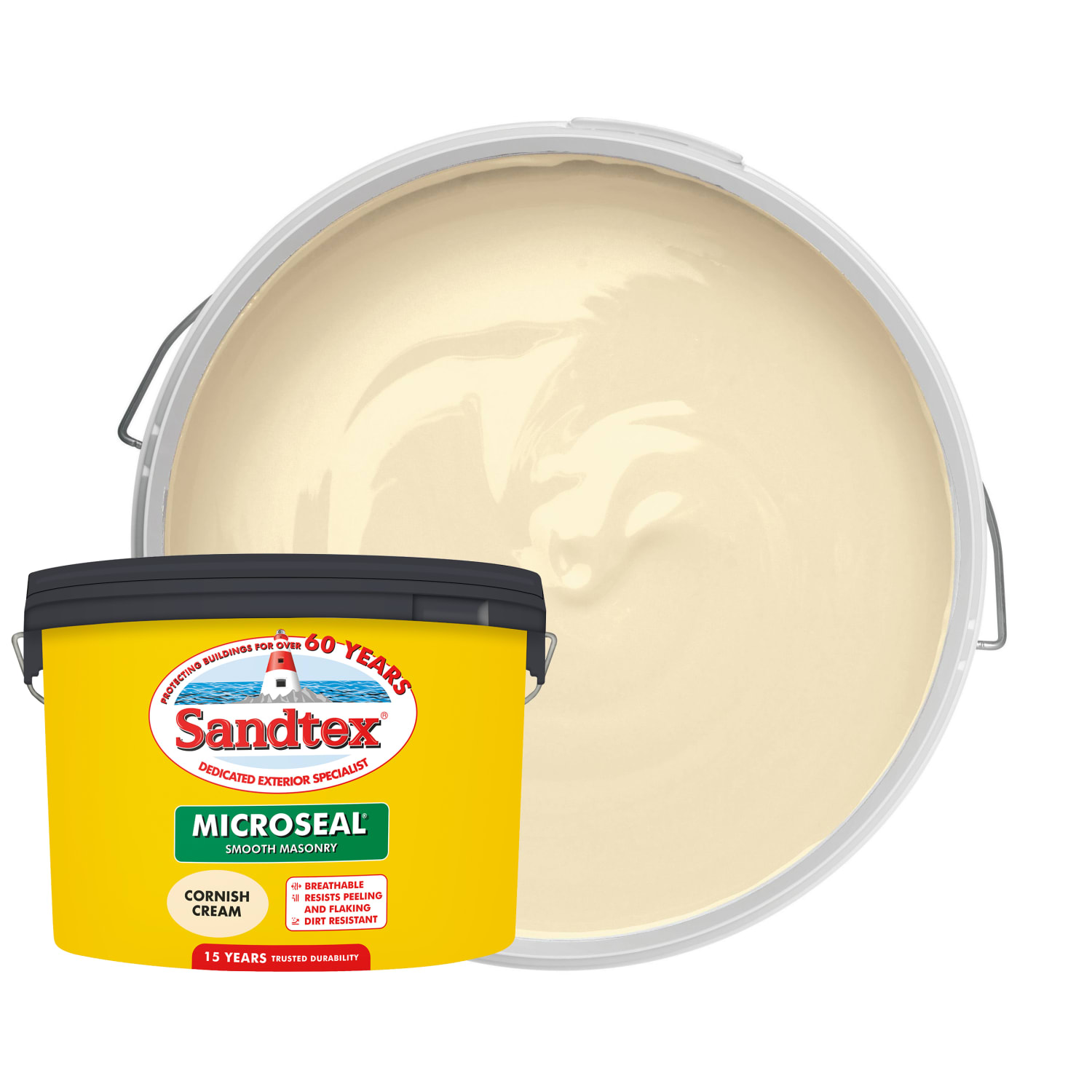 Sandtex Microseal Ultra Smooth Weatherproof Masonry 15 Year