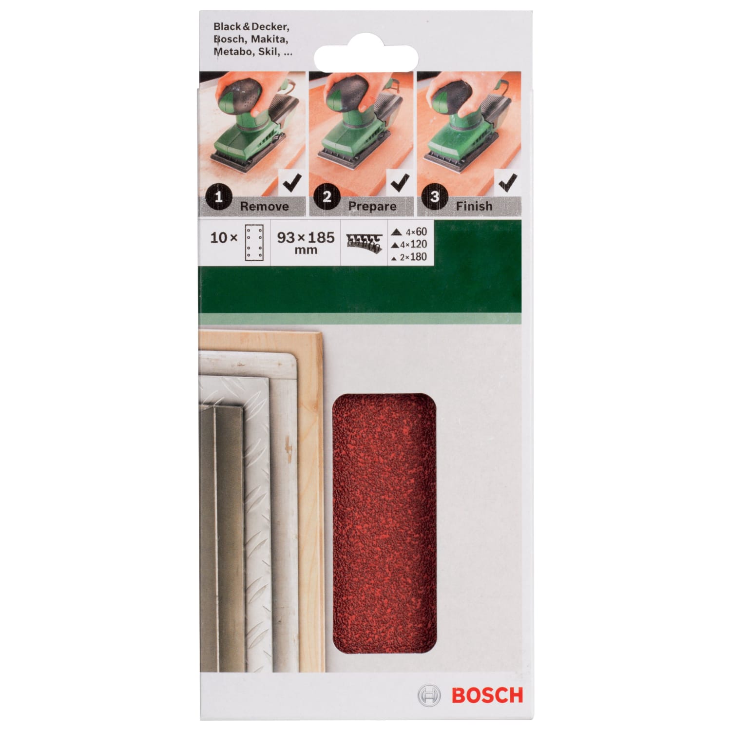 Bosch 2025 sander sheets