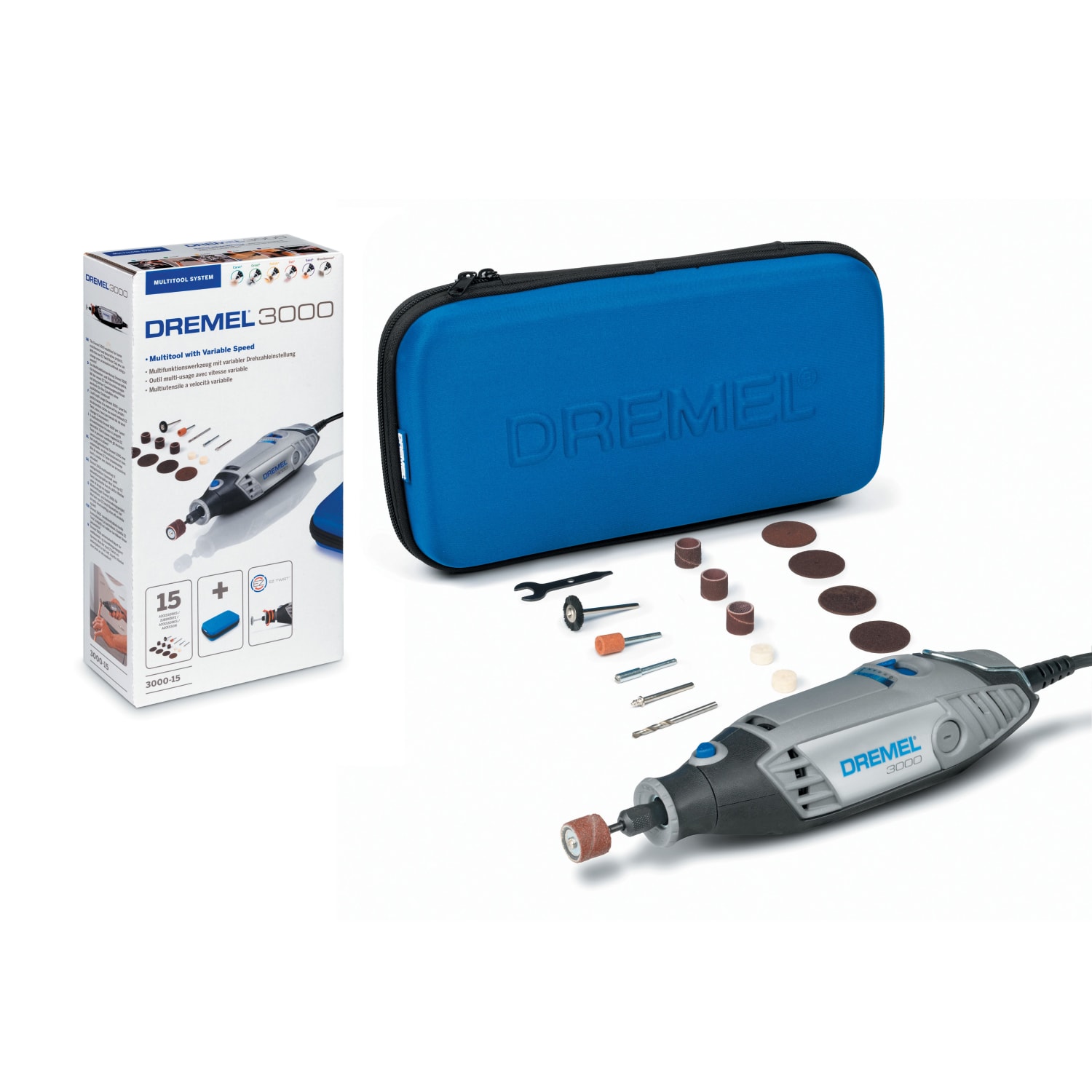 Kit Outil multifonction 130W + 25 Accessoires DREMEL® 3000-1 / 25