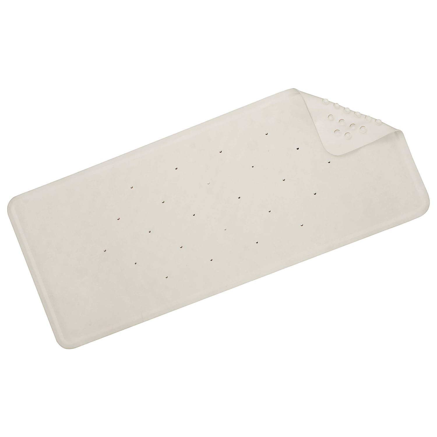White rubber online bath mat