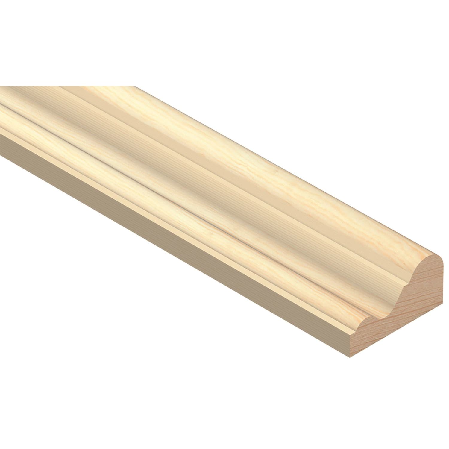 Wickes Pine Decorative Cover Moulding 29 x15 x 2400mm Wickes