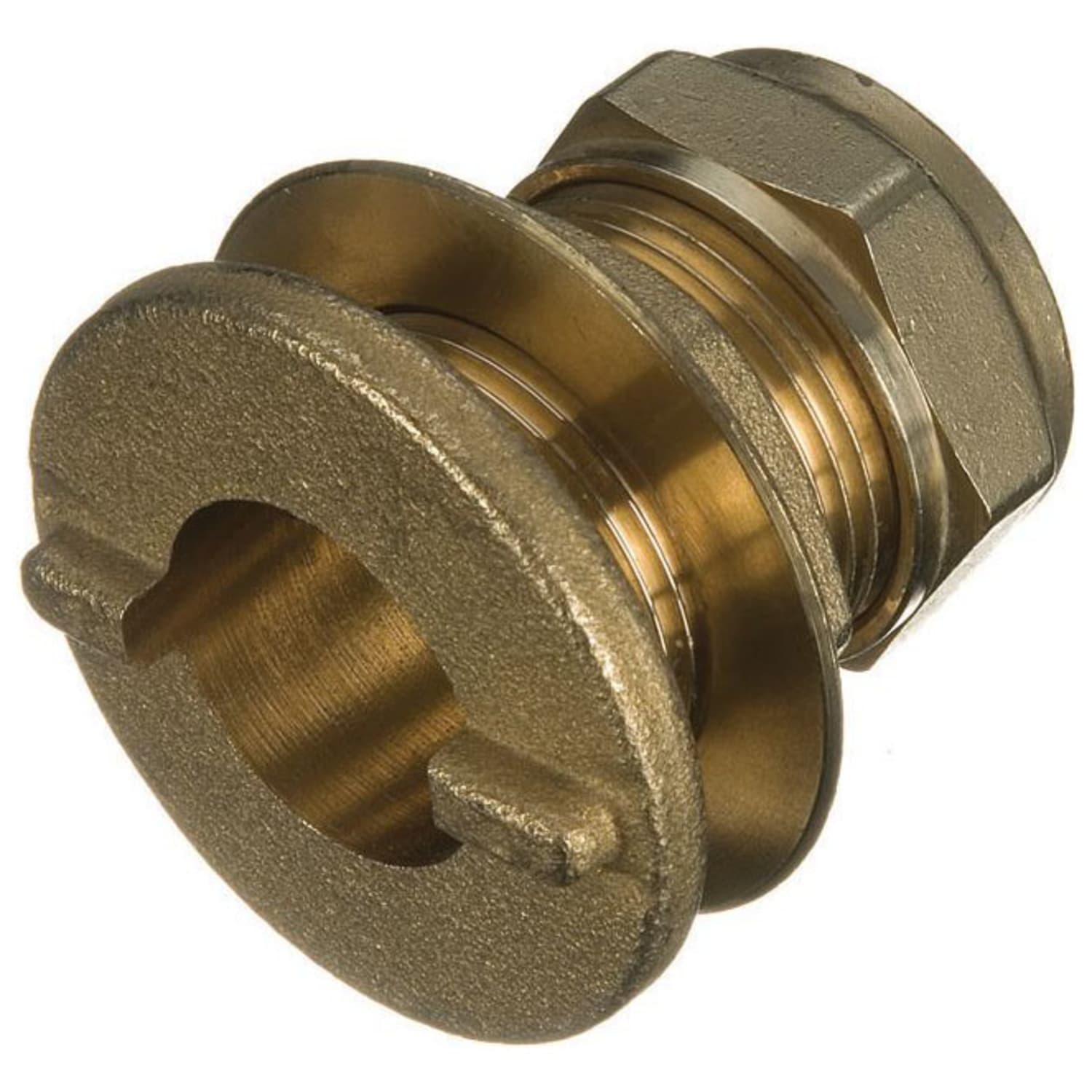 Tank connector spanner outlet