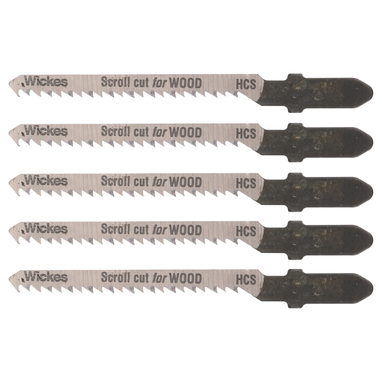 Wickes T Shank Scroll Cut Jigsaw Blade for Wood - Pack of 5 | Wickes.co.uk