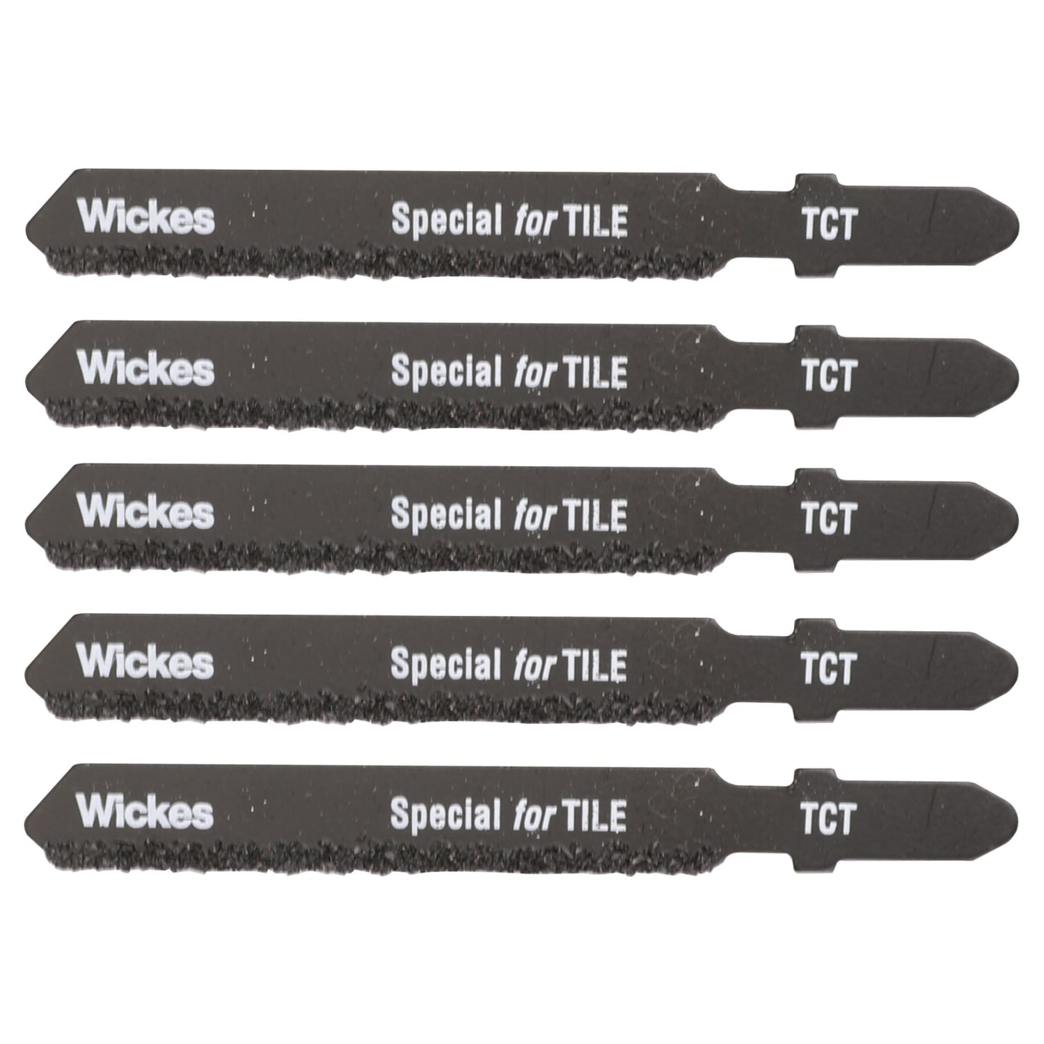 Wickes T Shank Tungsten Carbide Jigsaw Blade for Tile Pack of 5