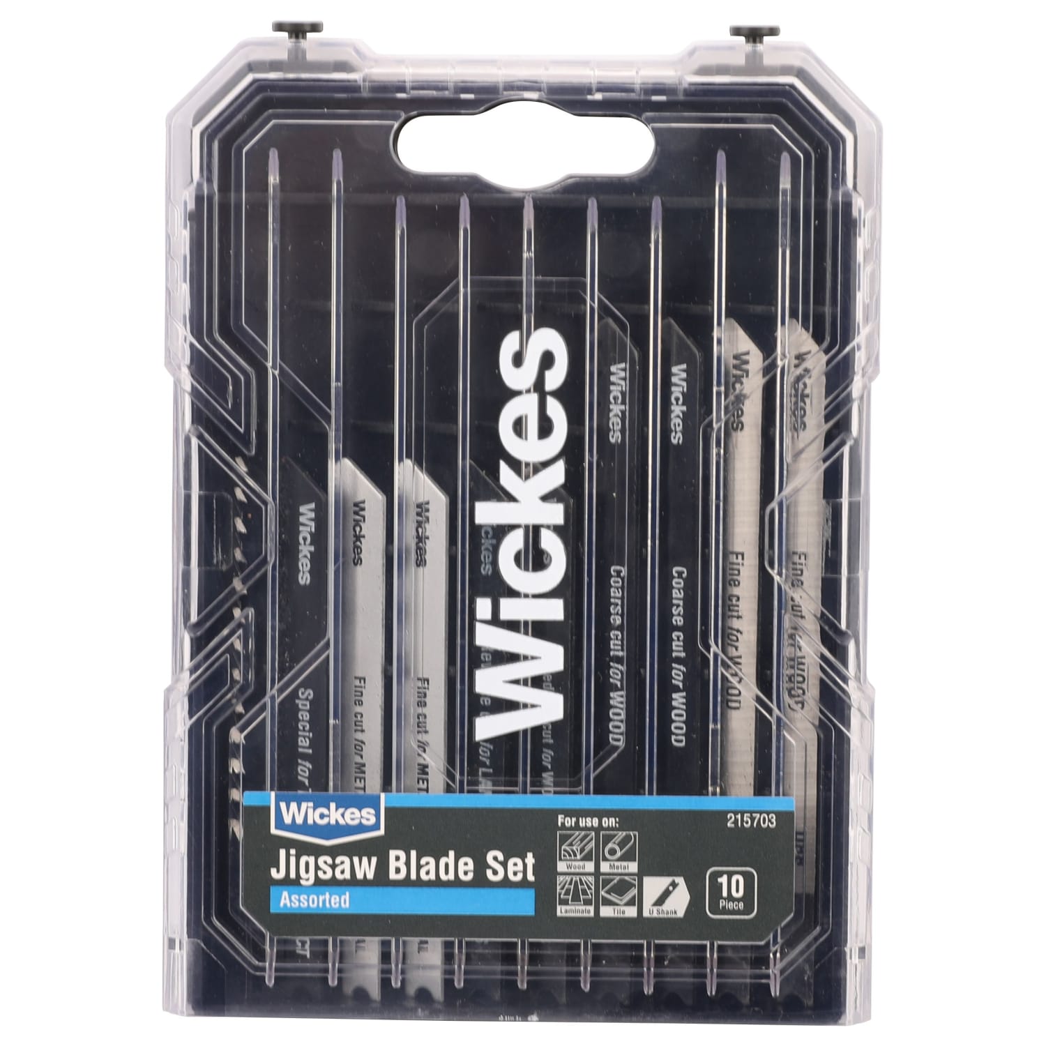 Wickes Assorted Universal Shank Jigsaw Blade Pack Of 10 Wickes