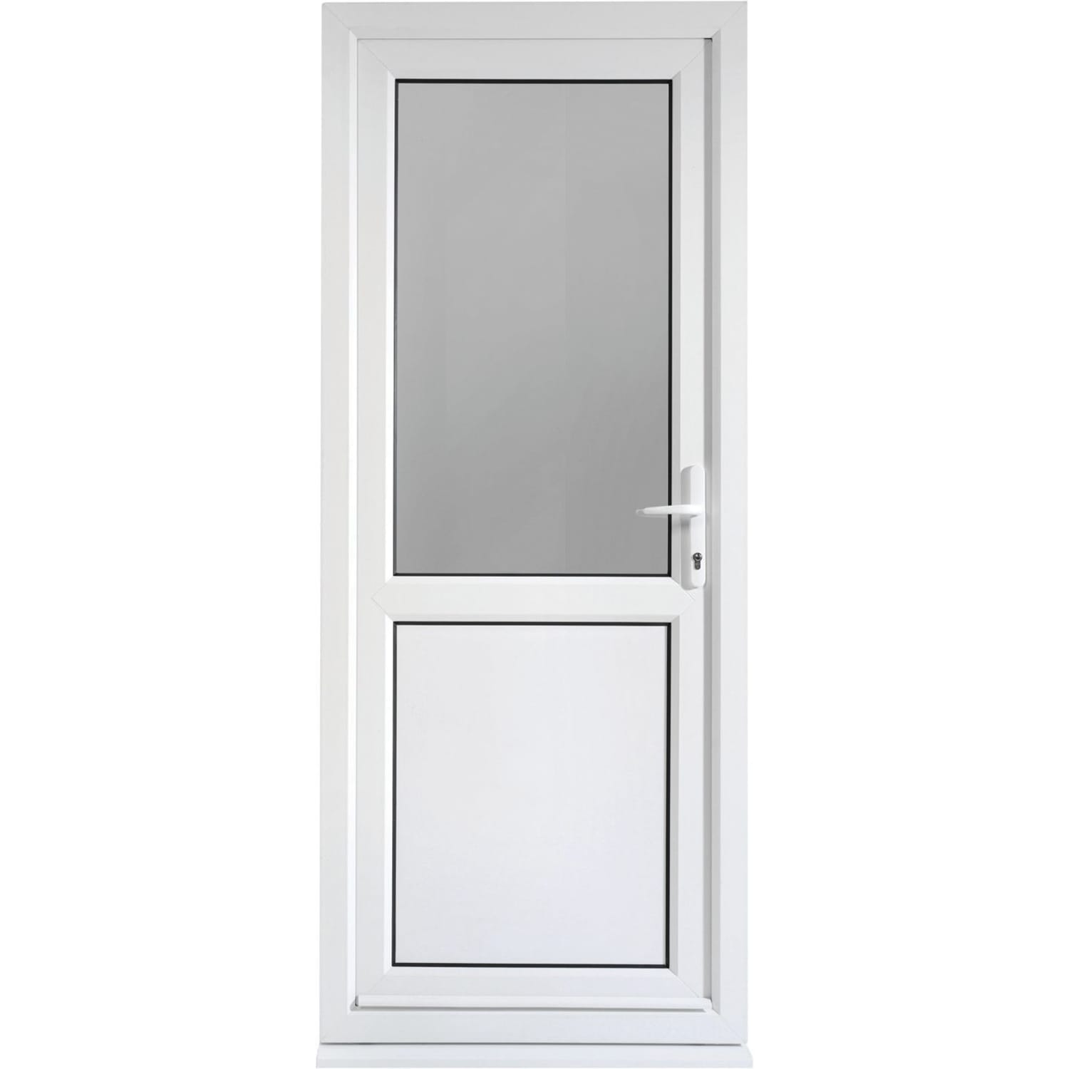 White on sale upvc door