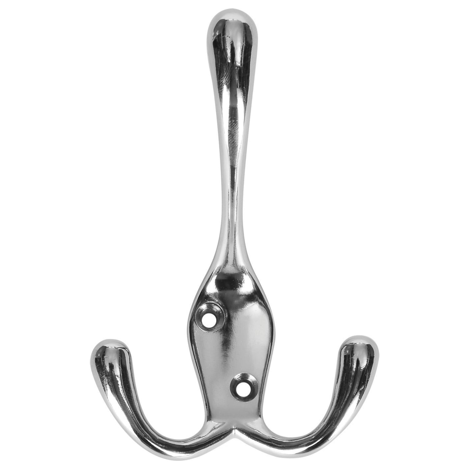 Wickes Three Pronged Coat Hook - Chrome