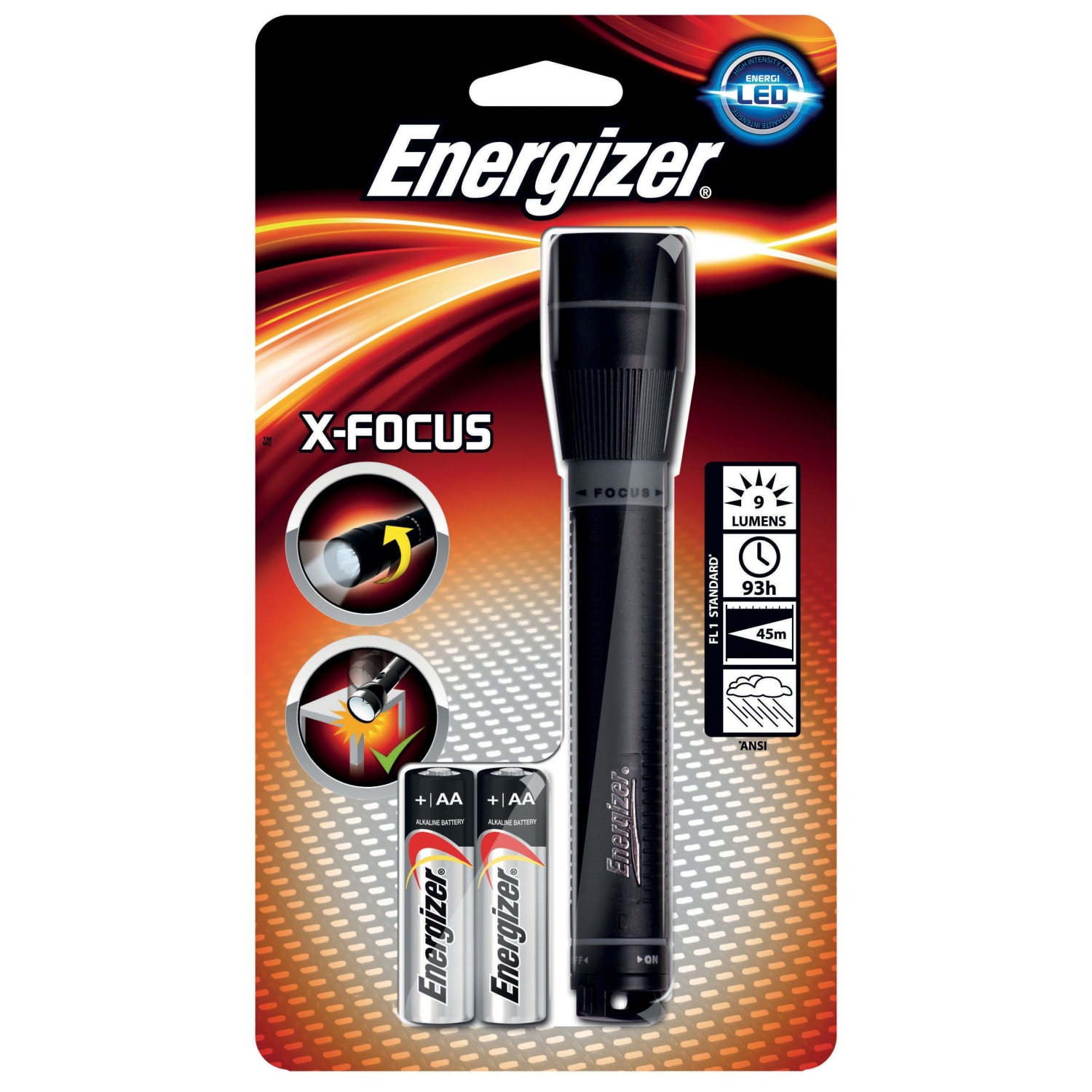Energizer X focus LED 2 x AA Torch 37lm Wickes