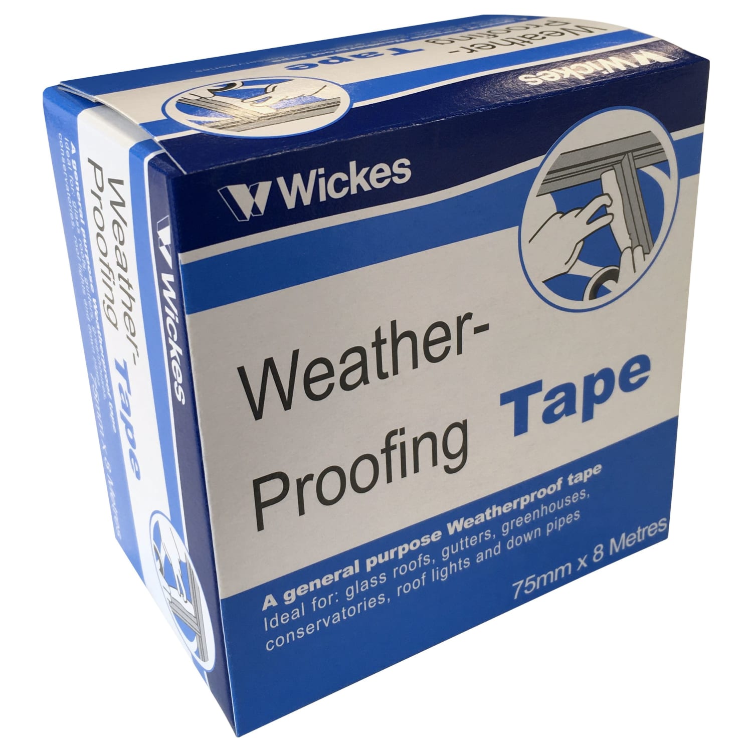 Waterproof tape outlet for roofs