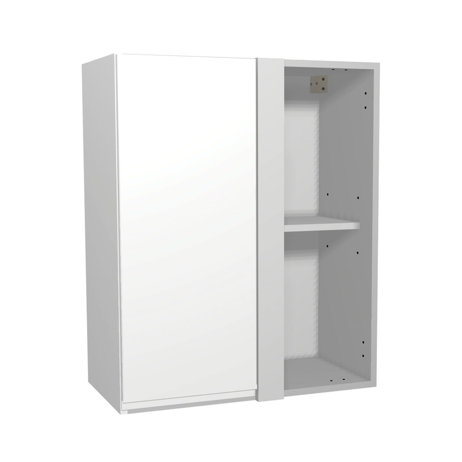 Wickes Madison White Gloss Handleless Corner Wall Unit 600mm
