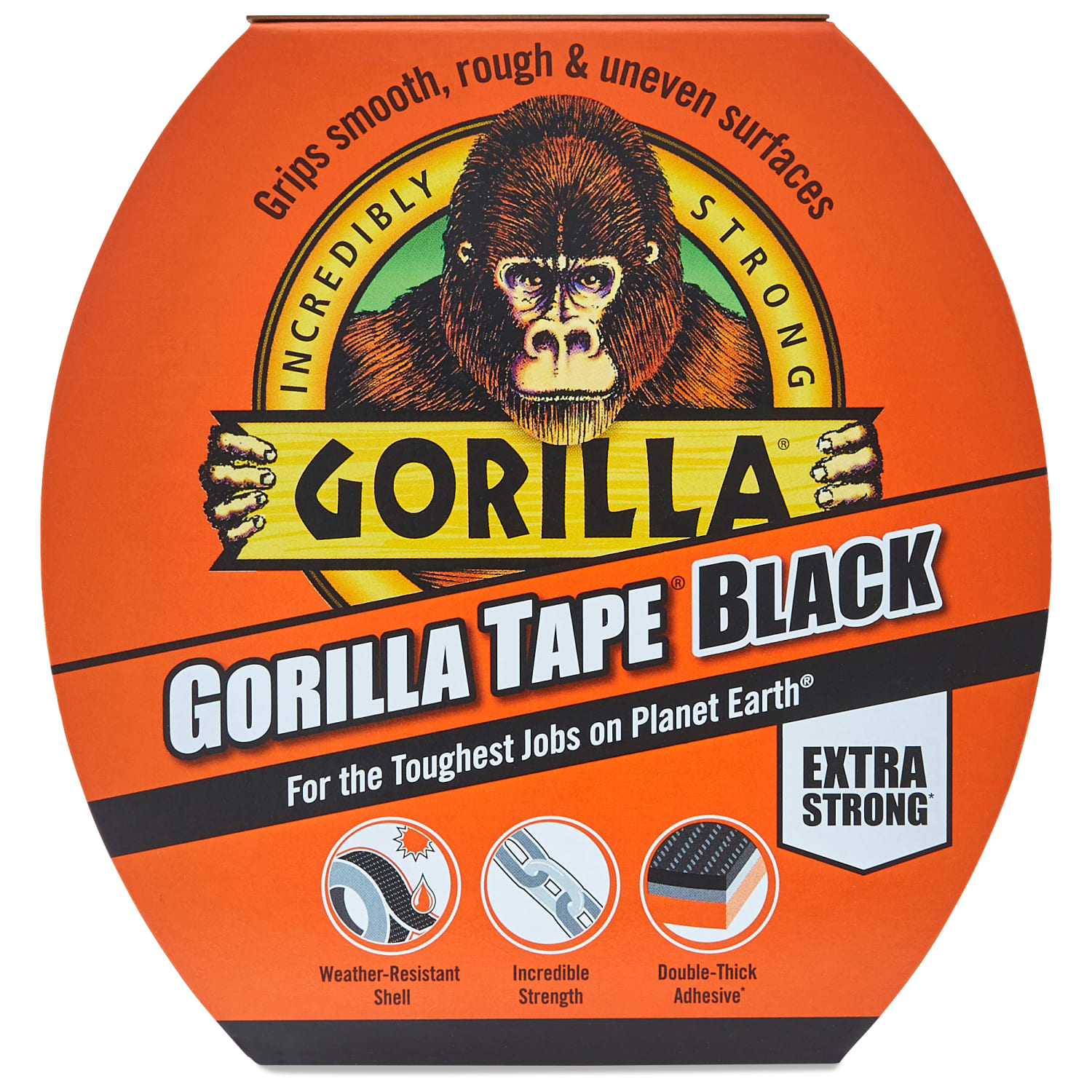 Gorilla All Purpose Tape 11M Black Wickes