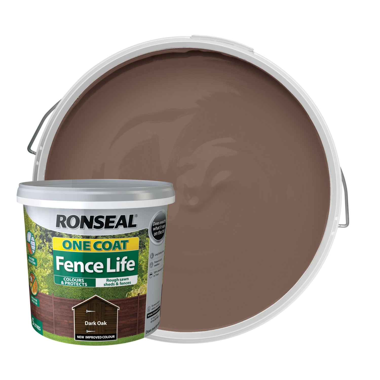 Dark oak fence paint deals