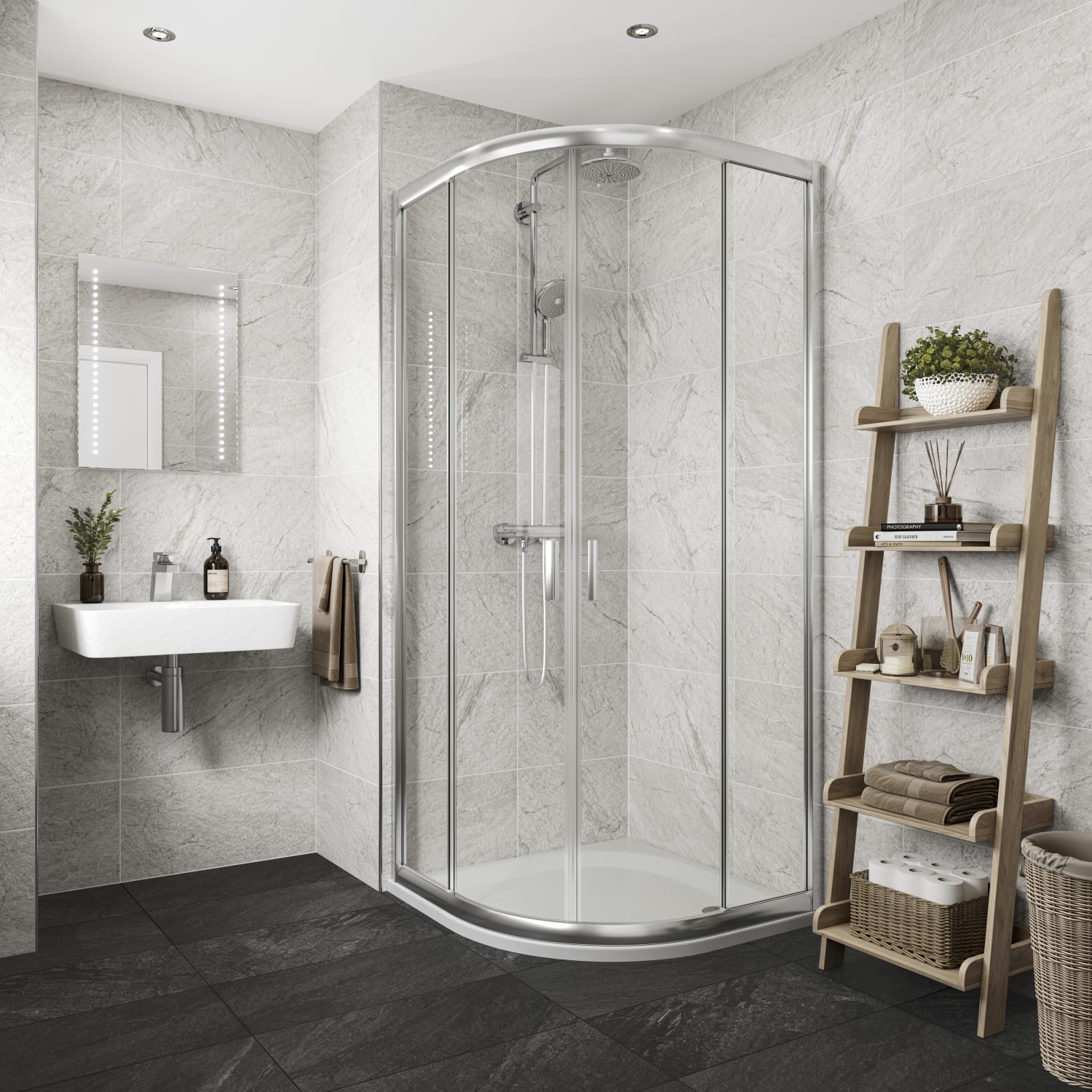 Wickes Amaro Linen Porcelain Wall Floor Tile 615 x 308mm