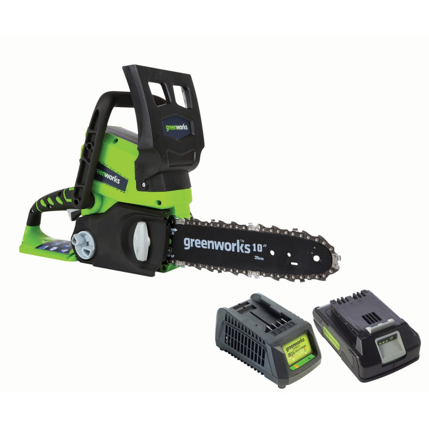 Greenworks clearance battery chainsaw