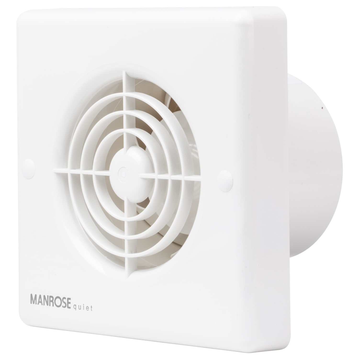Manrose White Quiet Bathroom Extractor Fan 100mm Wickes
