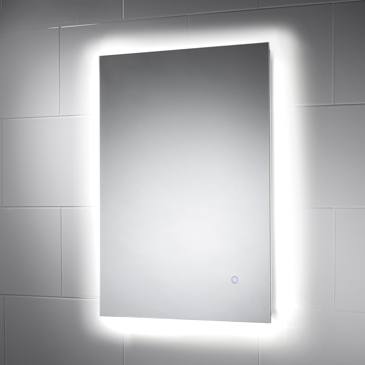 Wickes illuminated store bathroom mirrors