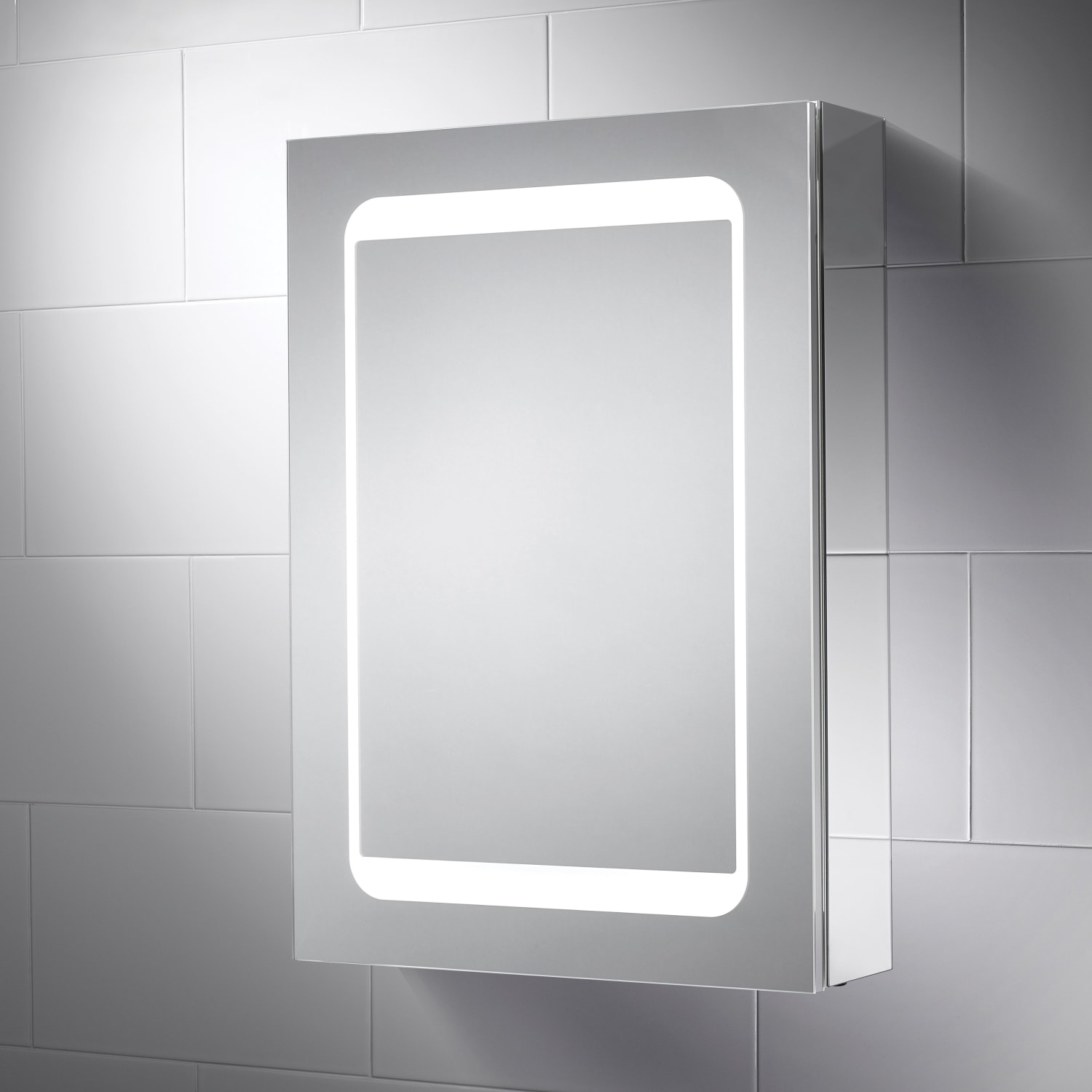 Sensio Earth LED Mirror Cabinet with Integrated Shaver Socket 700 x 500mm