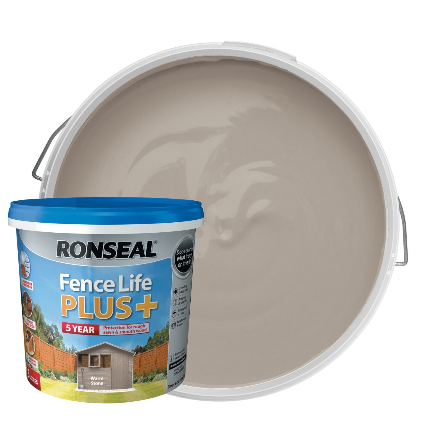 Ronseal fence life plus warm stone sale