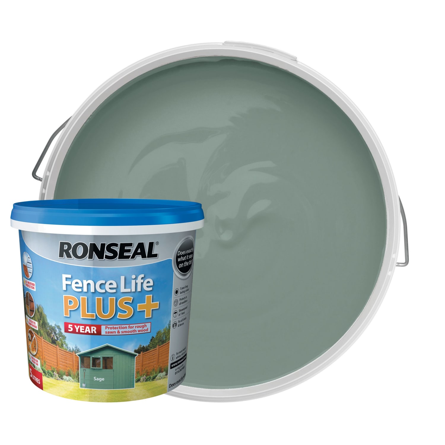 Ronseal sage clearance fence paint