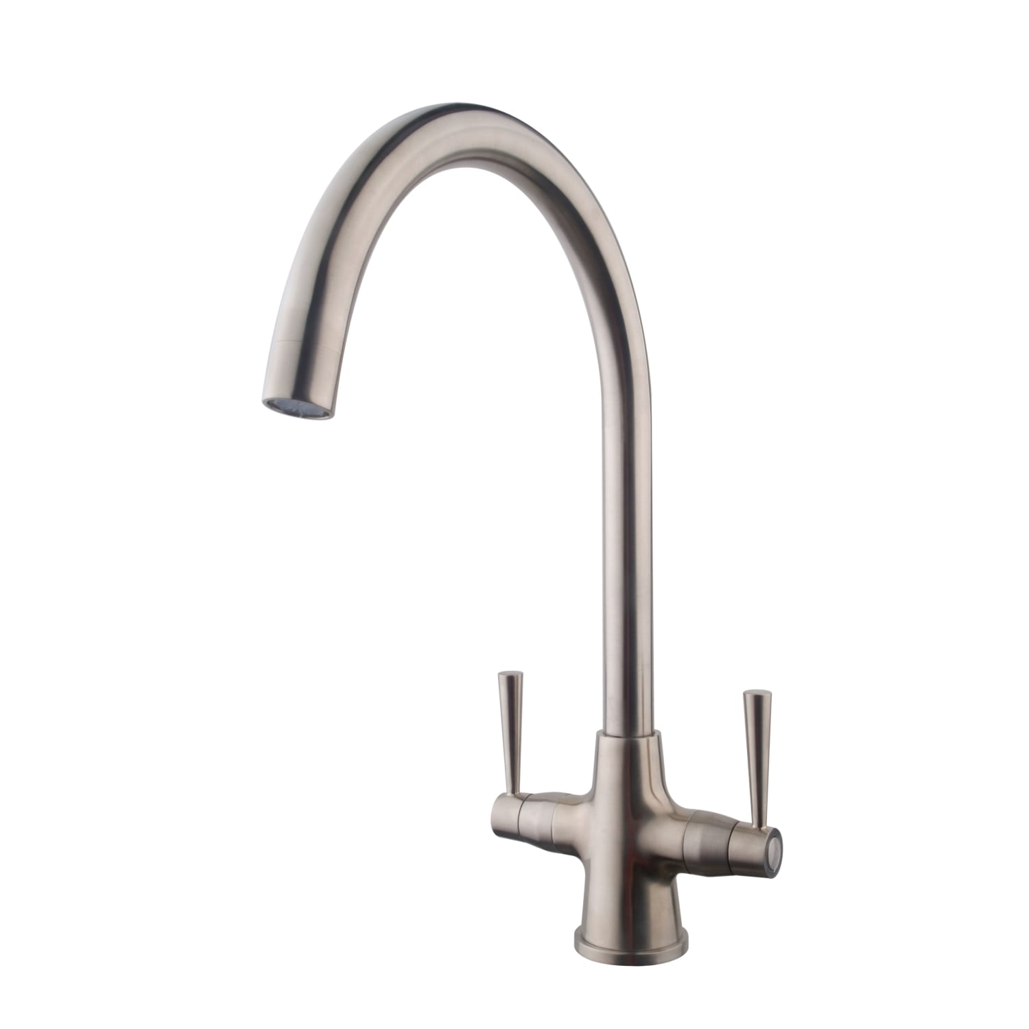 Wickes Toba Monobloc Kitchen Sink Mixer Tap Brushed Nickel