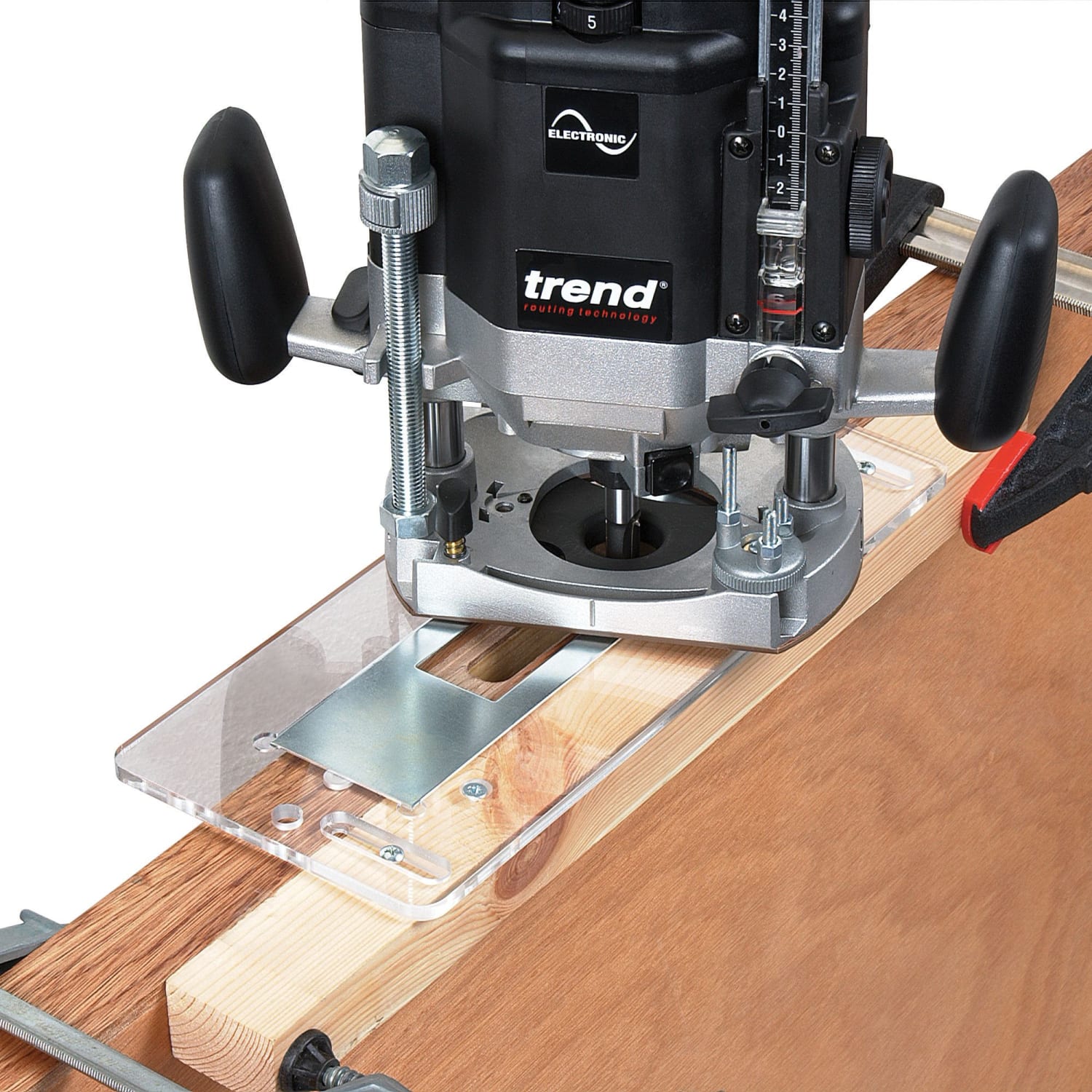 Trend Router Template Jig for Door Lock Recesses Wickes