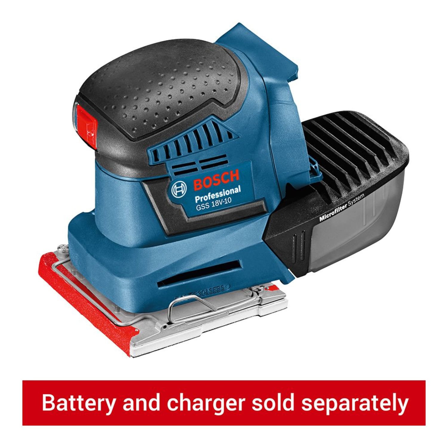 Bosch Professional GSS 18V 10 18V Cordless Palm Sander Bare