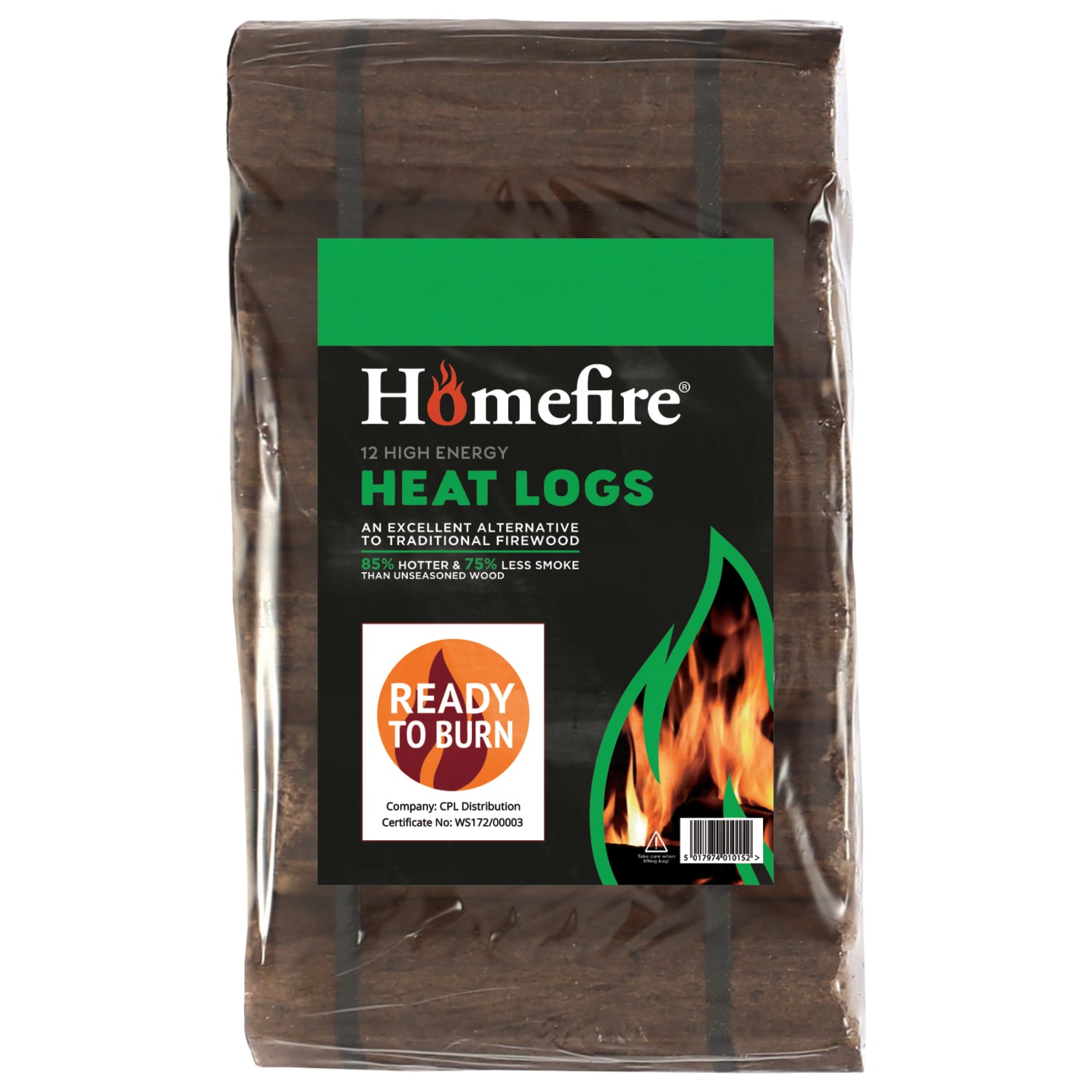 Homefire Heat Logs - Pack Of 12 | Wickes.co.uk