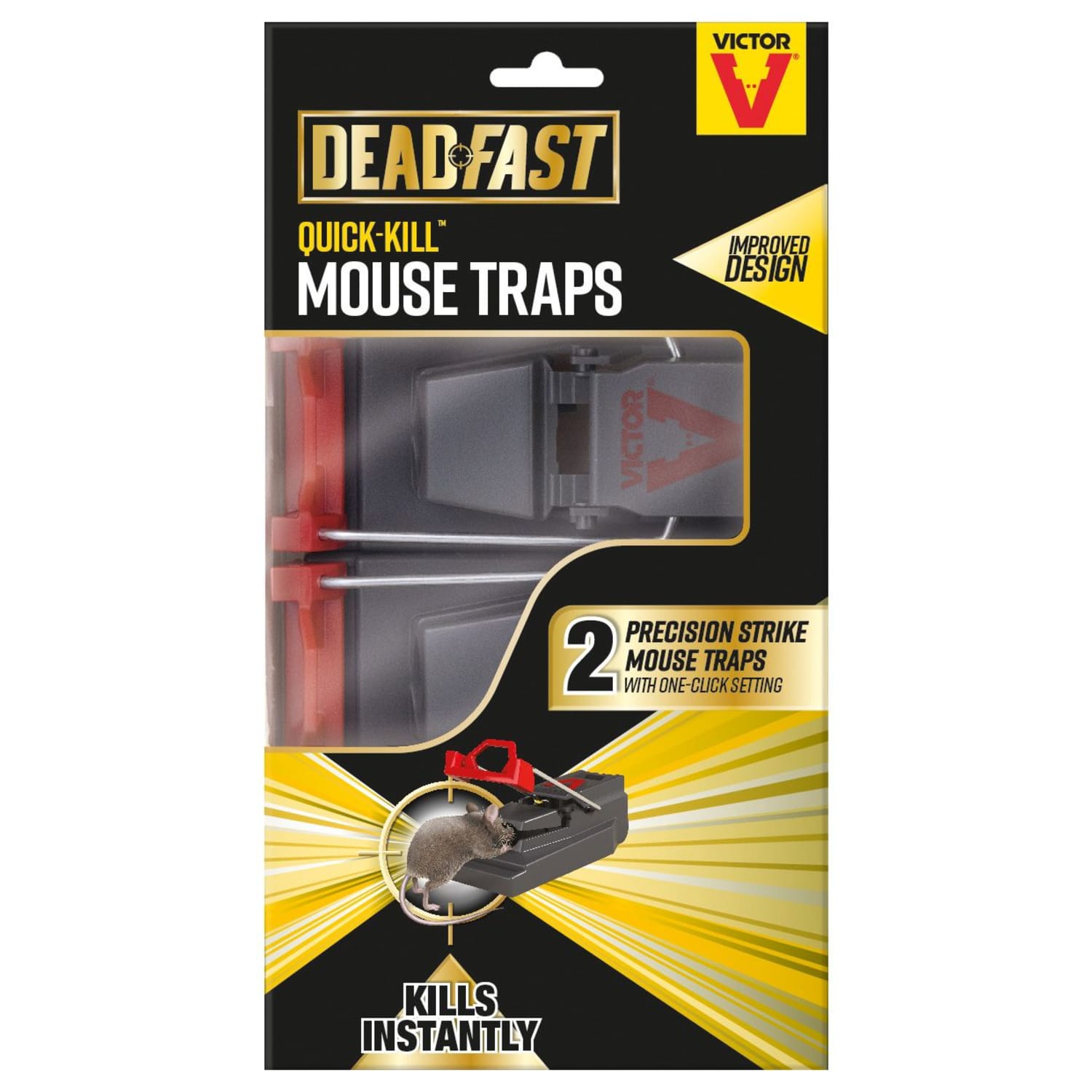 Deadfast Quick Kill Mouse Trap - Twin Pack