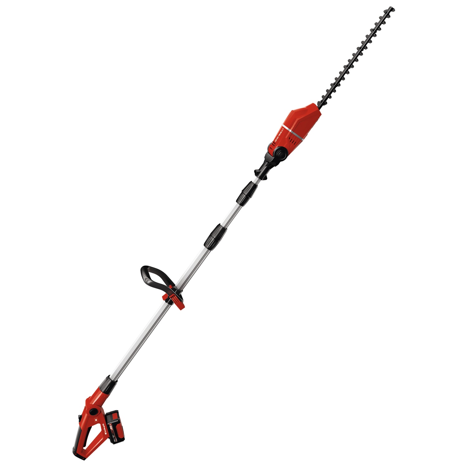 Battery powered deals telescopic hedge trimmer