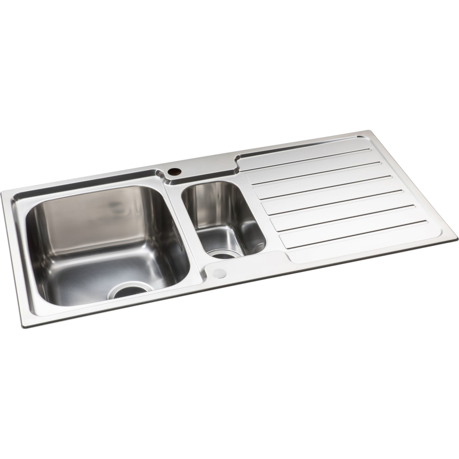 1.5 bowl stainless discount steel sink no drainer