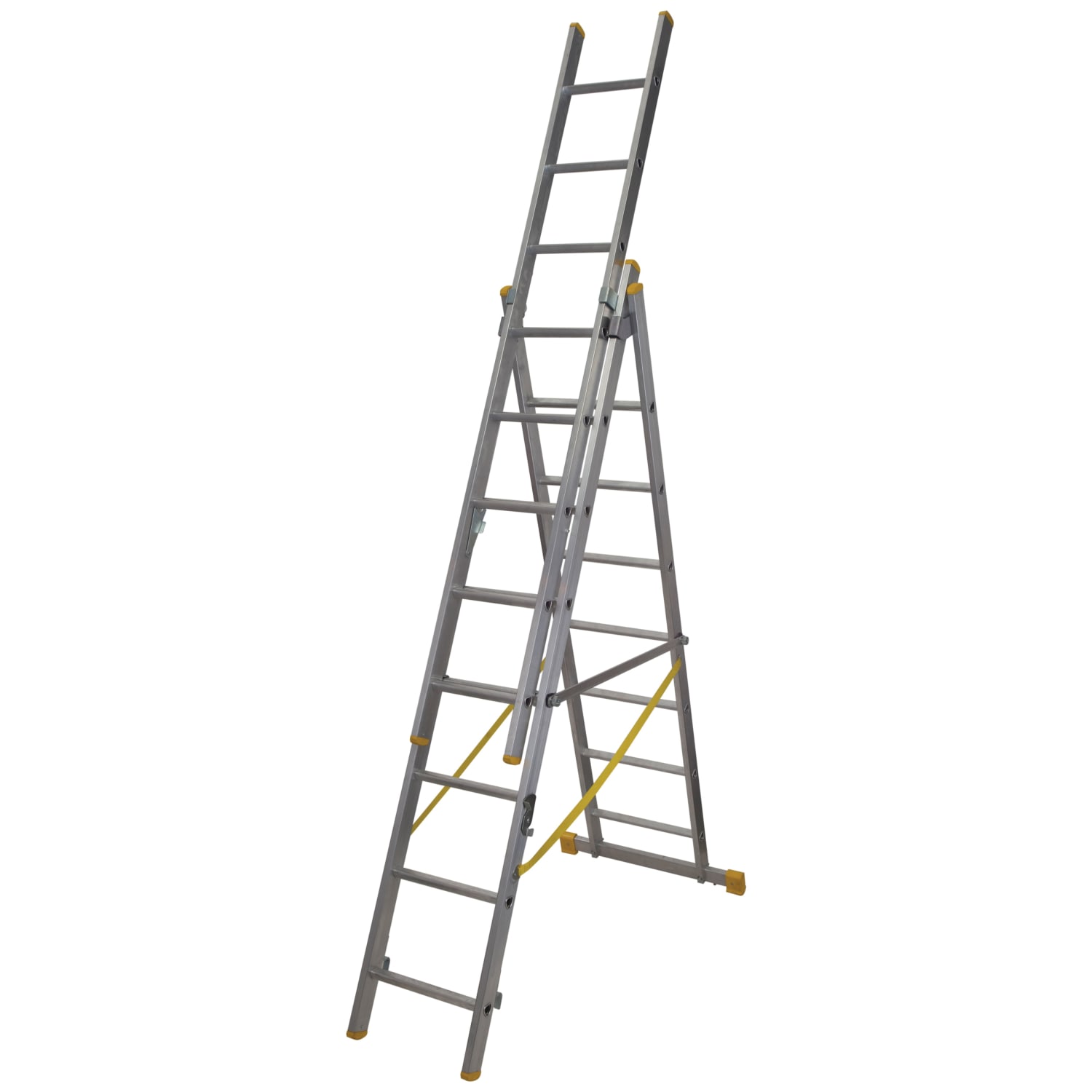 Werner telescopic 4 x 4 aluminium shop combination ladder