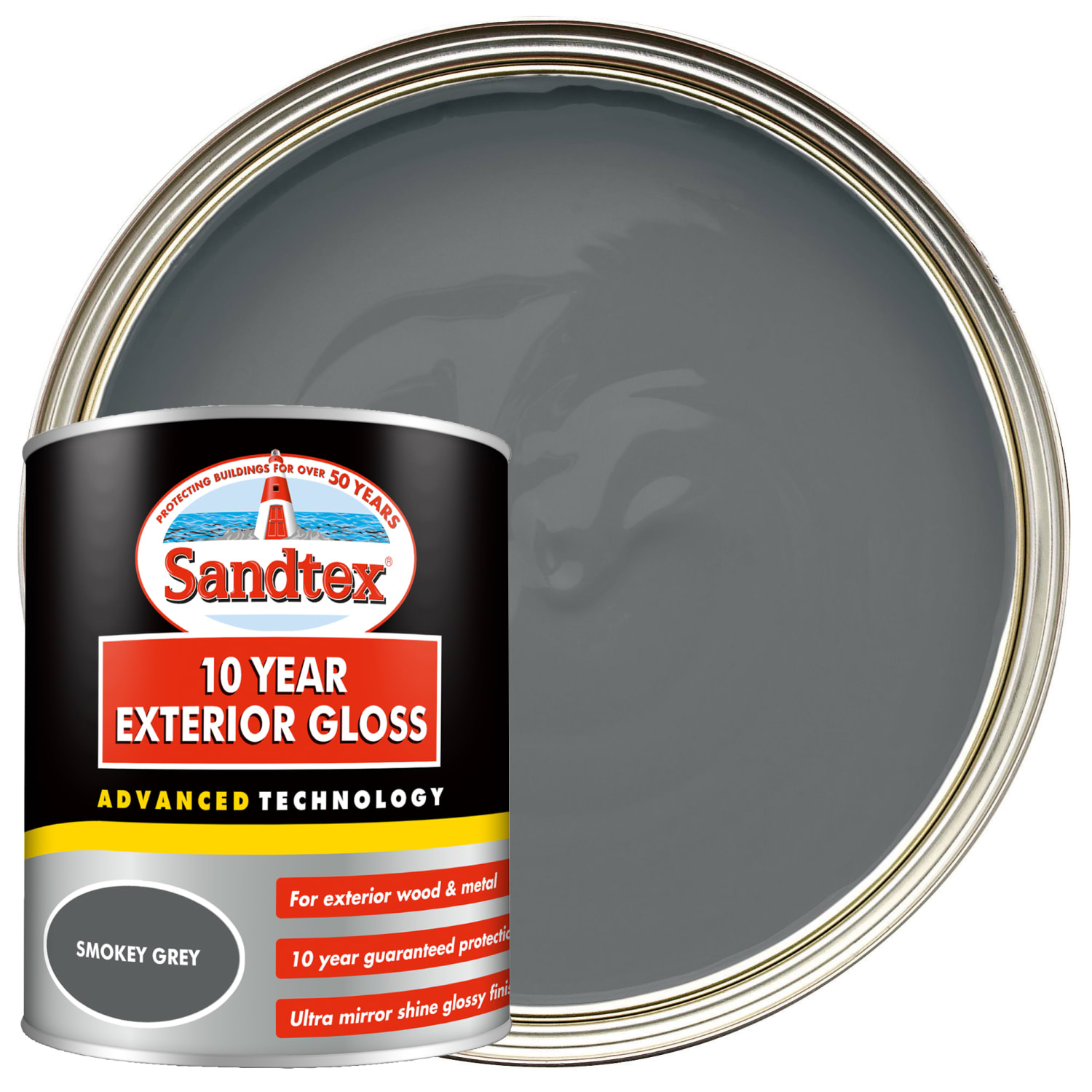 Grey online gloss paint