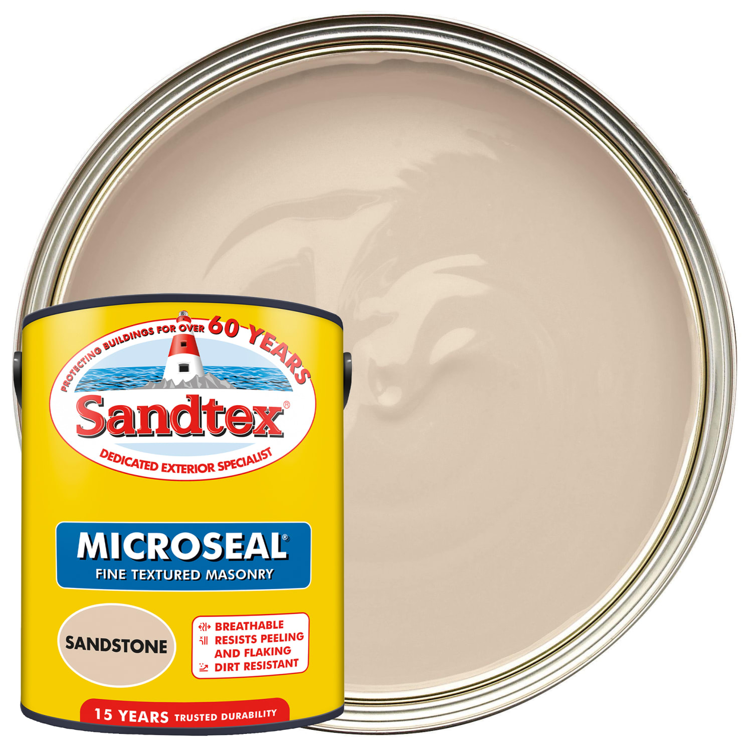 Sandtex Textured Masonry Paint - Sandstone - 5L