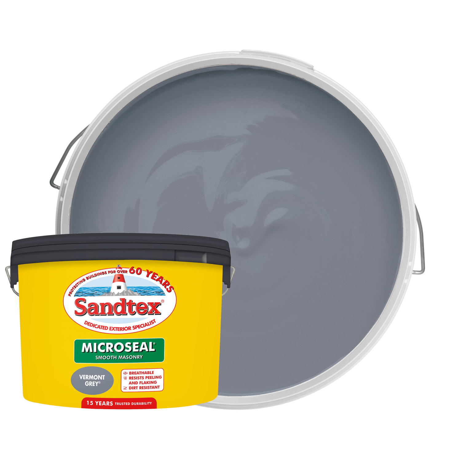 Sandtex Microseal Ultra Smooth Weatherproof Masonry 15 Year