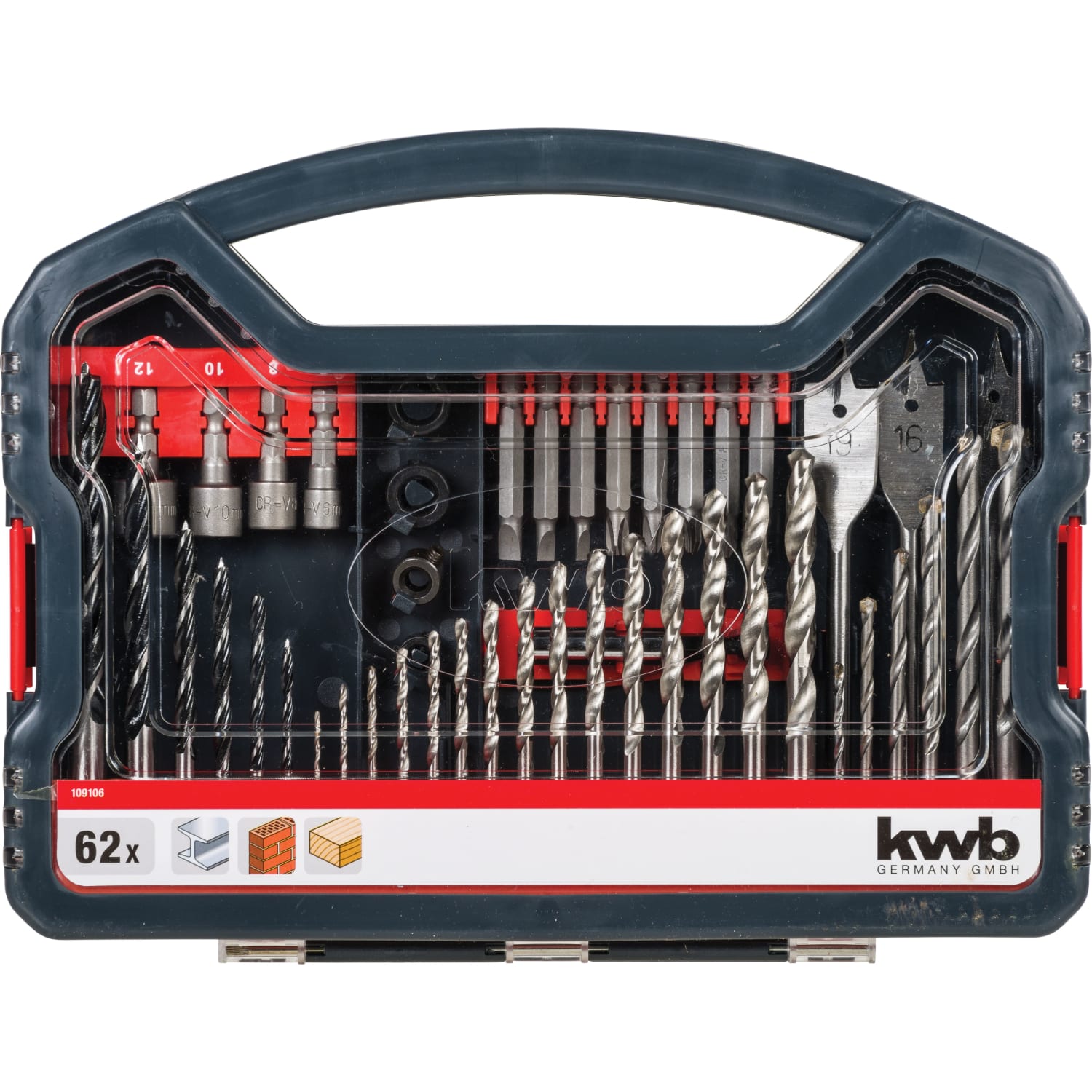 Combination drill bit shop set