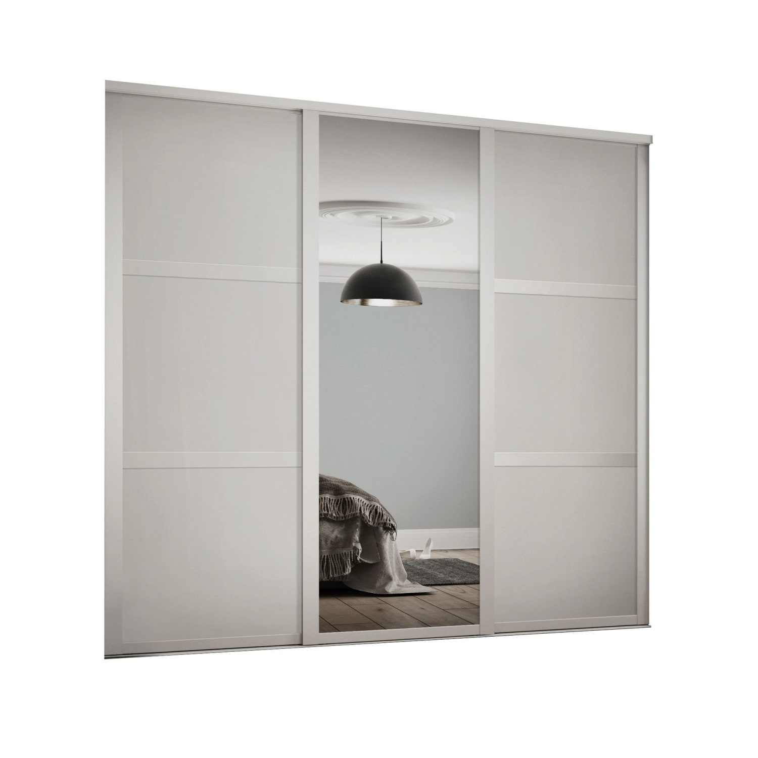 White shaker clearance wardrobe doors