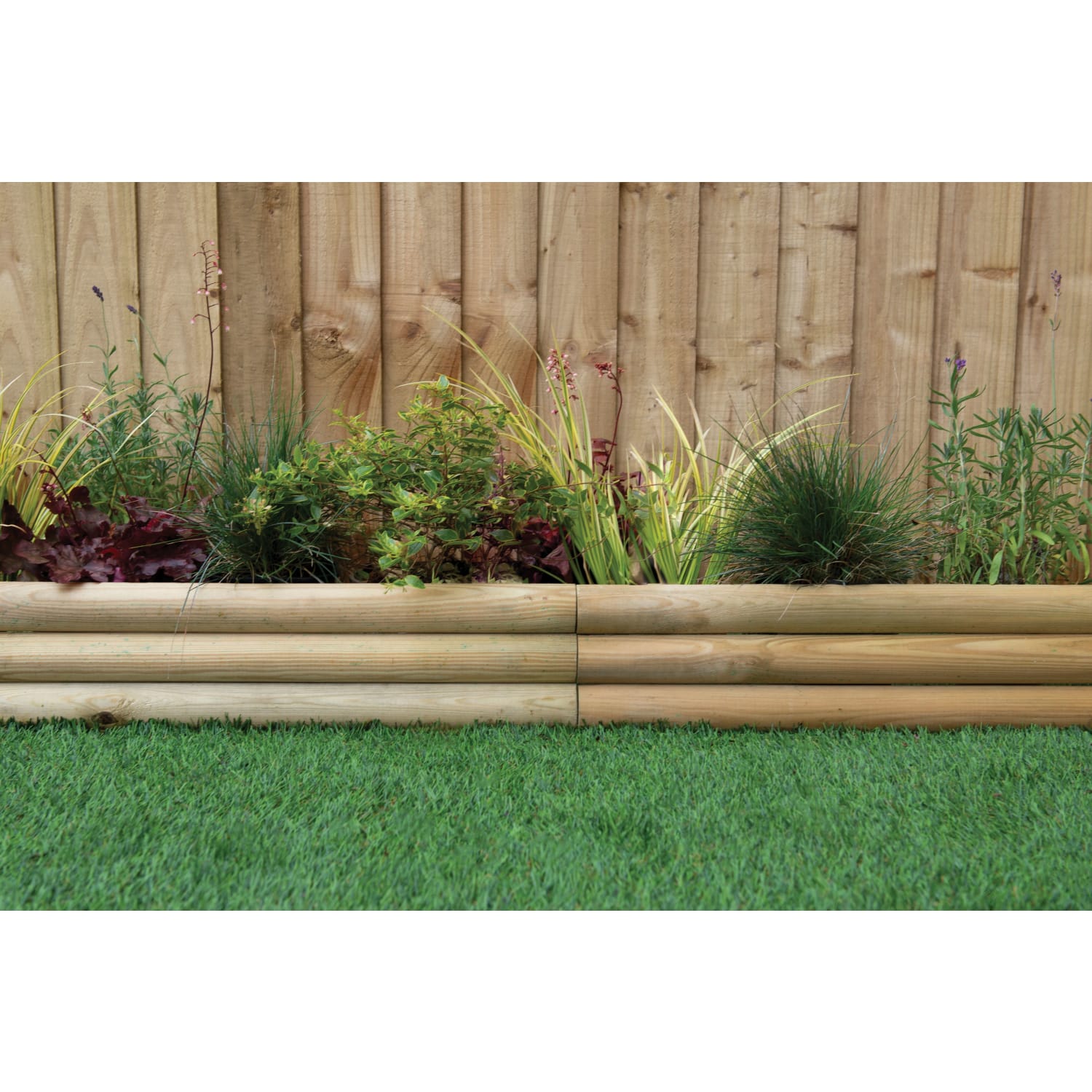 garden edging logs