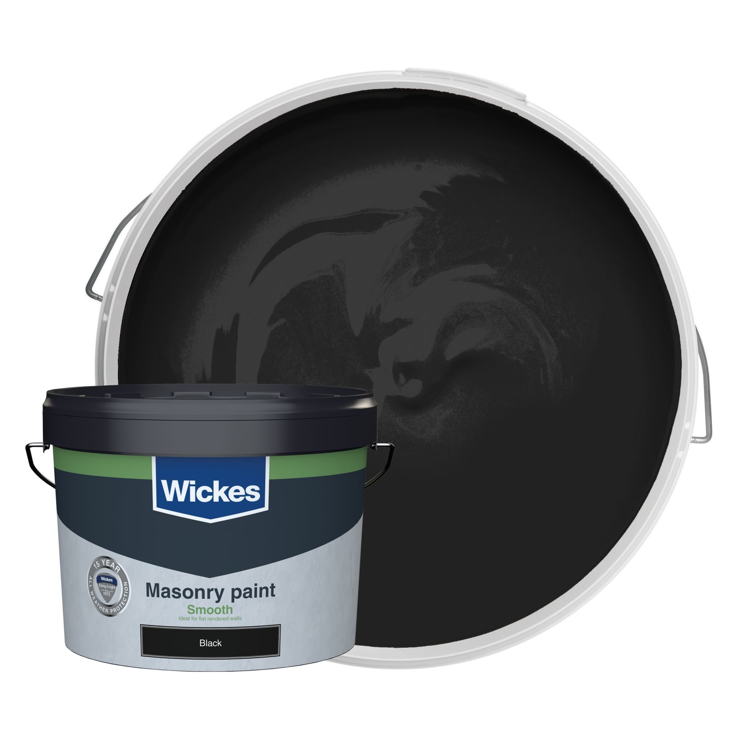 Black sales masonry paint
