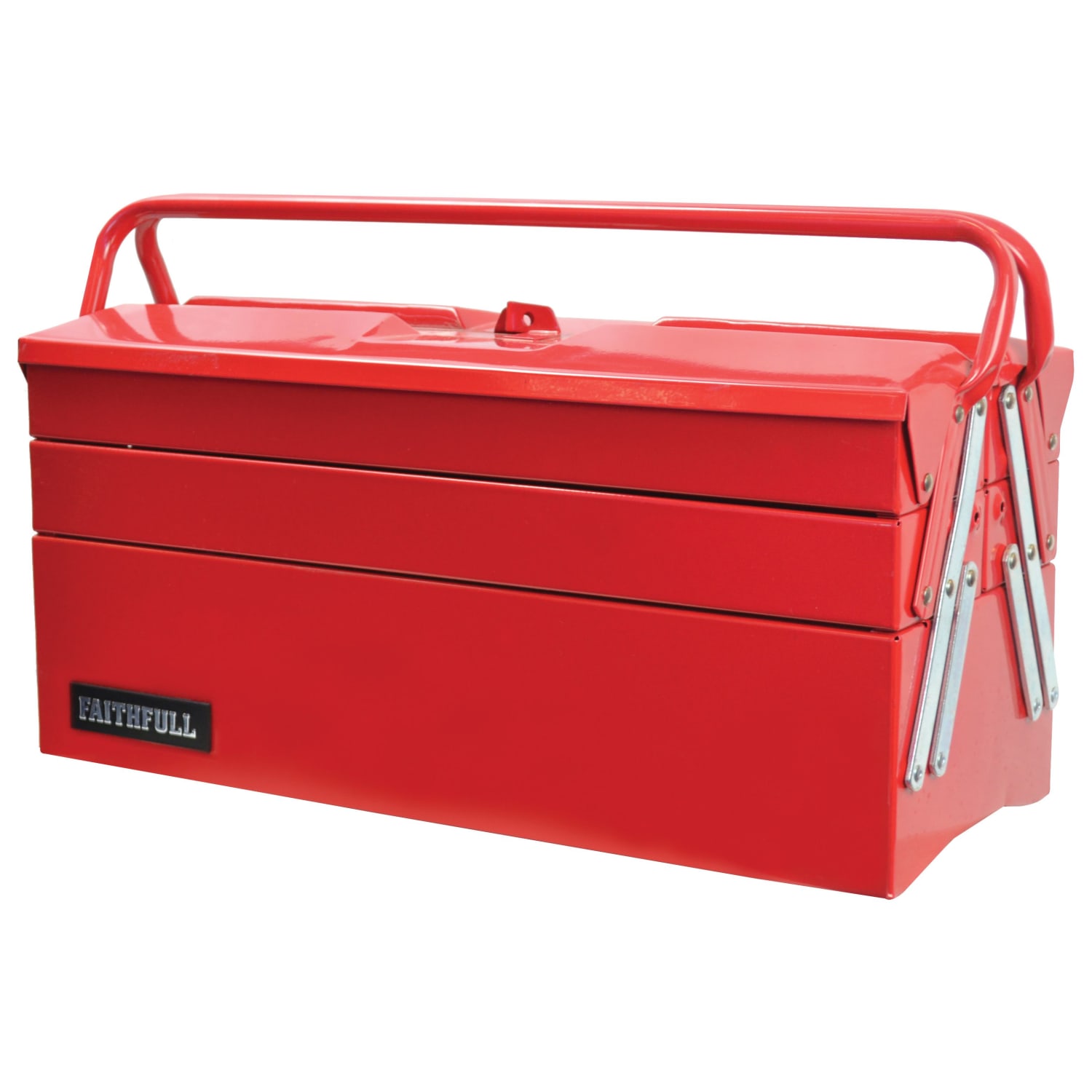 Faithfull Metal Cantilever Tool Box 5 Tray 500mm 19in Wickes