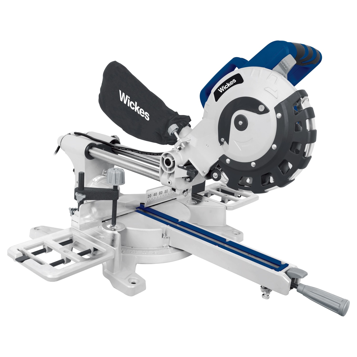 Wickes 210mm Corded Sliding Compound Mitre Saw 1800W Wickes