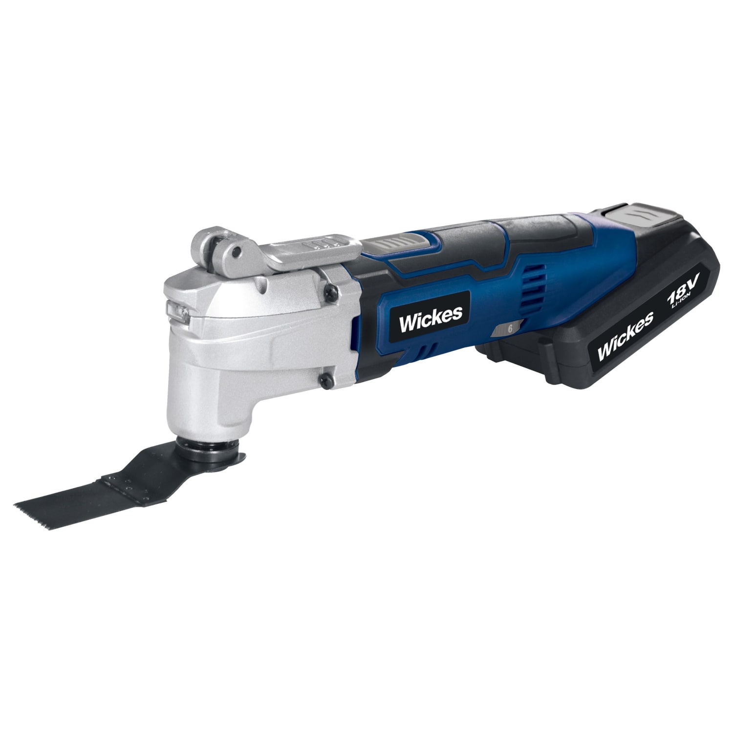 Wickes 18V 1 x 2.0Ah Li-ion Cordless Multi Tool with Accessories