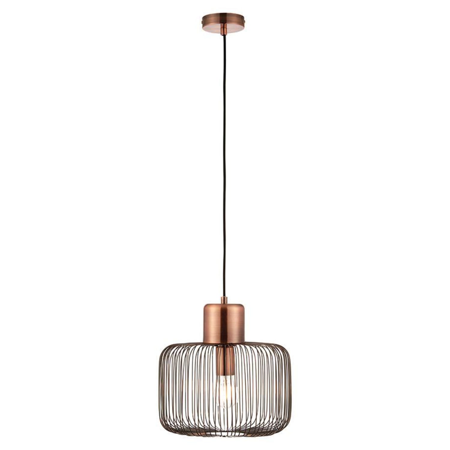 Nicola Pendant Light Antique Copper Wickes