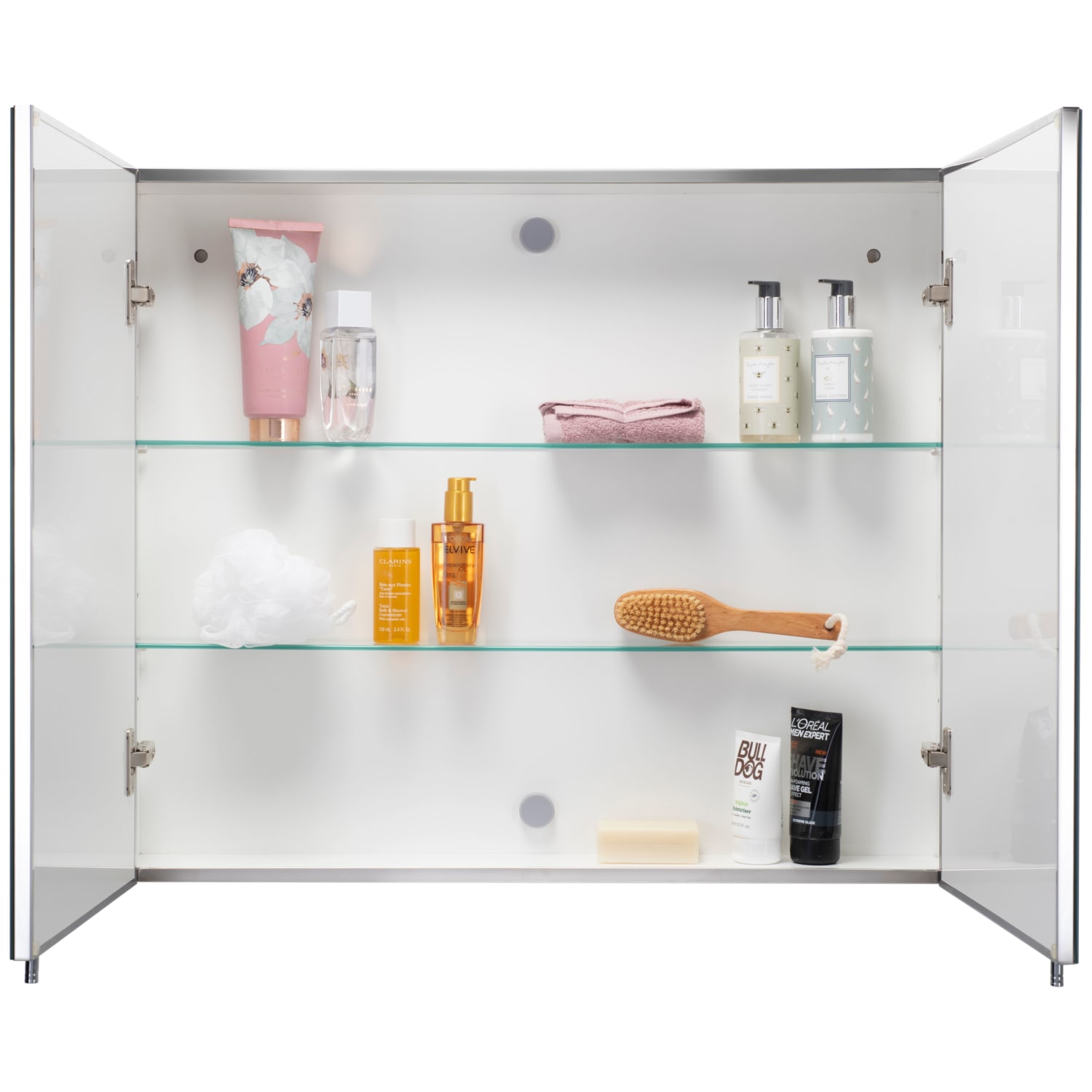 Illuminated bathroom hotsell cabinet wickes