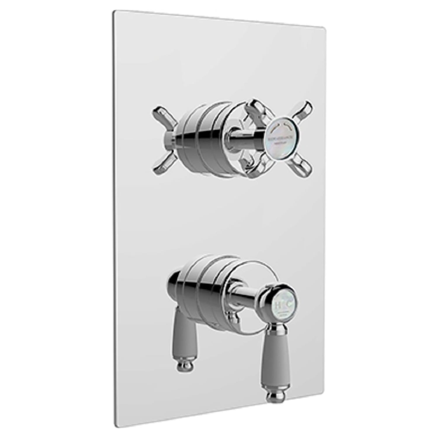 Bristan Renaissance Recessed Thermostatic Dual Control Shower Valve with  Diverter - Chrome | Wickes.co.uk