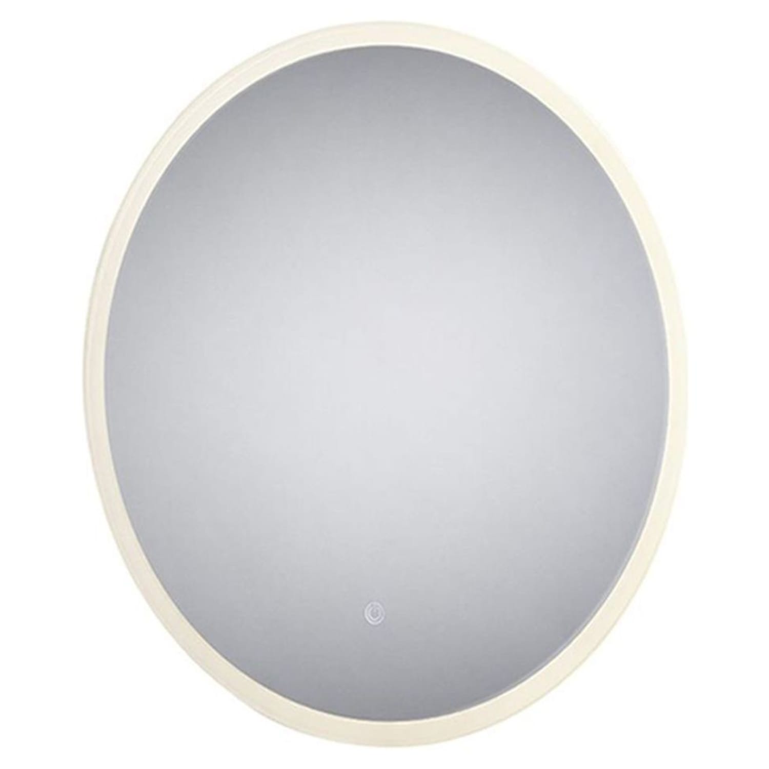 Round mirror sale backlit