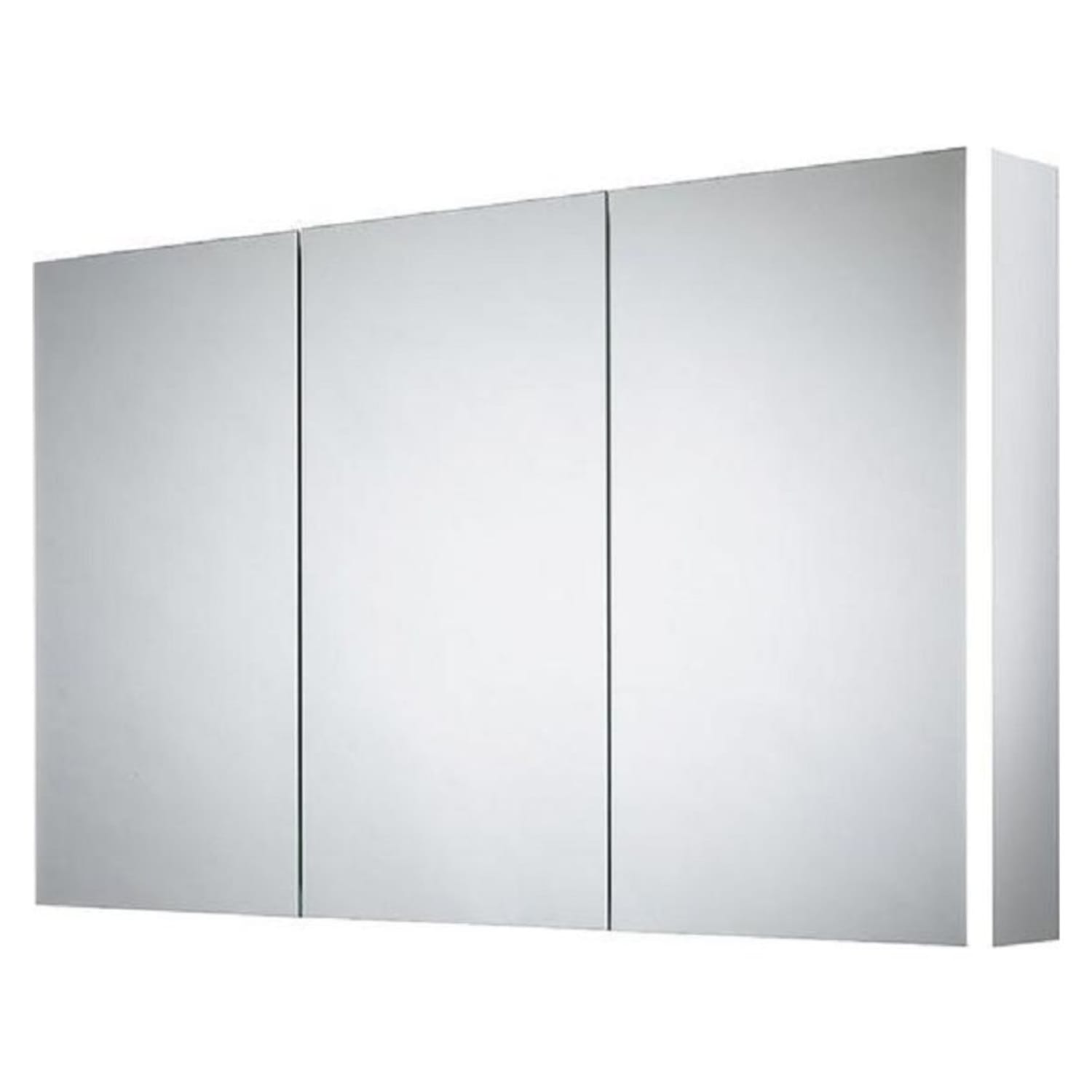 Triple mirror hot sale bathroom cabinet