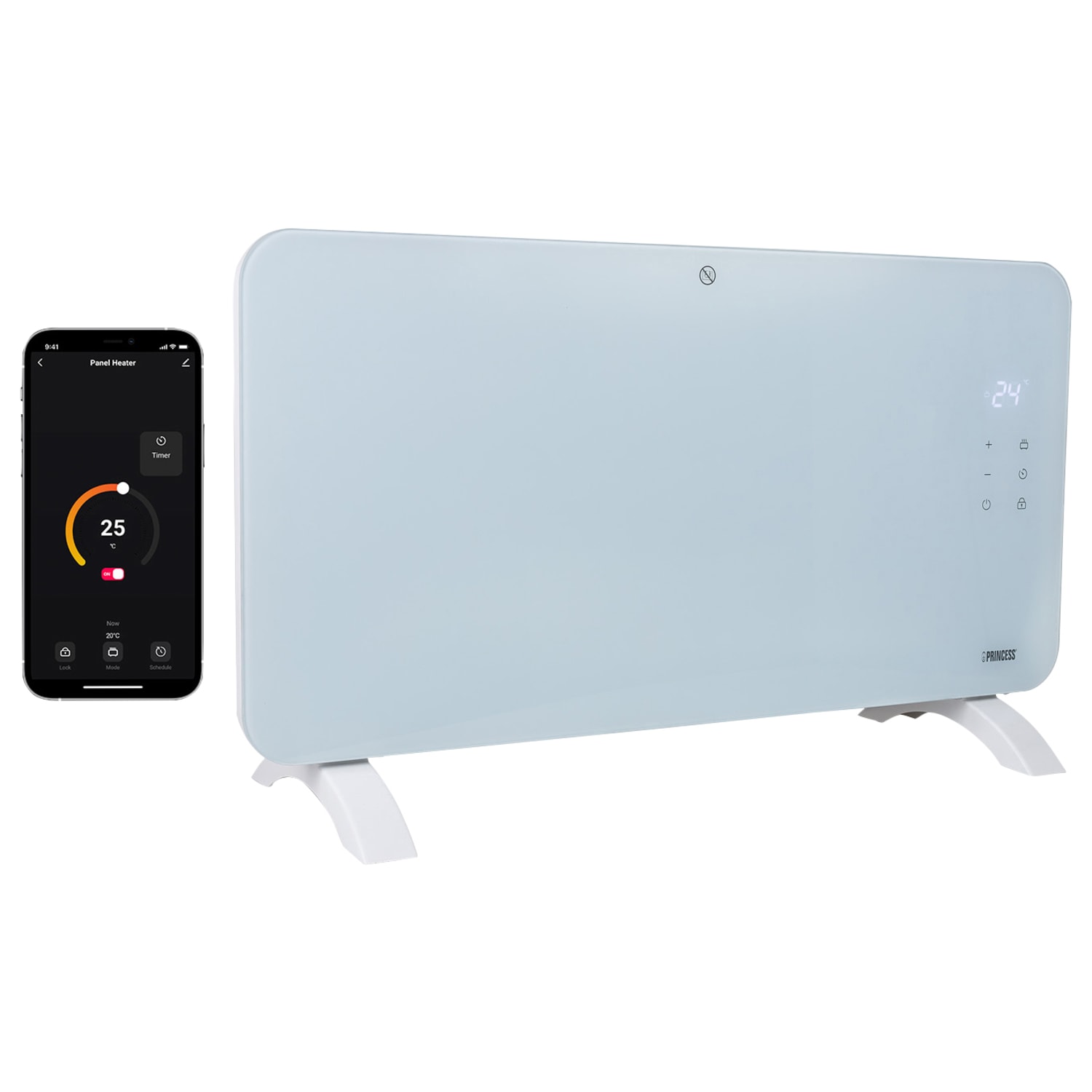 Glass clearance panel heater