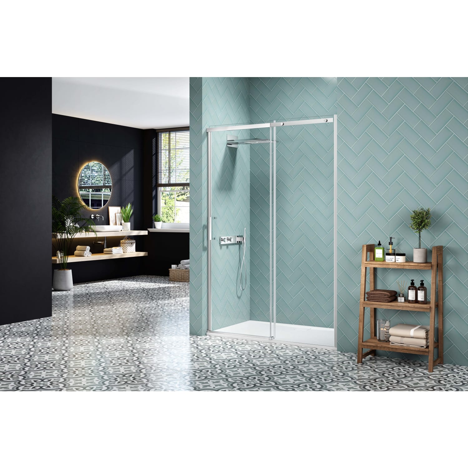 Nexa By Merlyn 8mm Chrome Frameless Sliding Door Enclosure