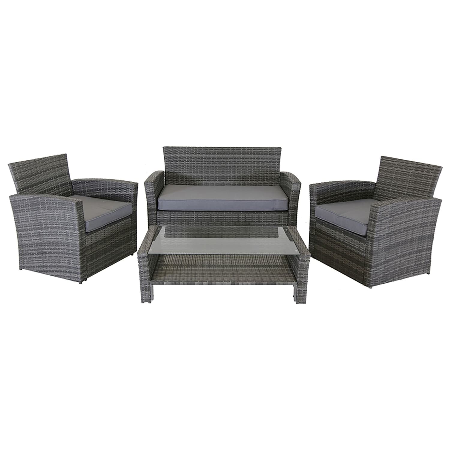 4 piece sale rattan patio set