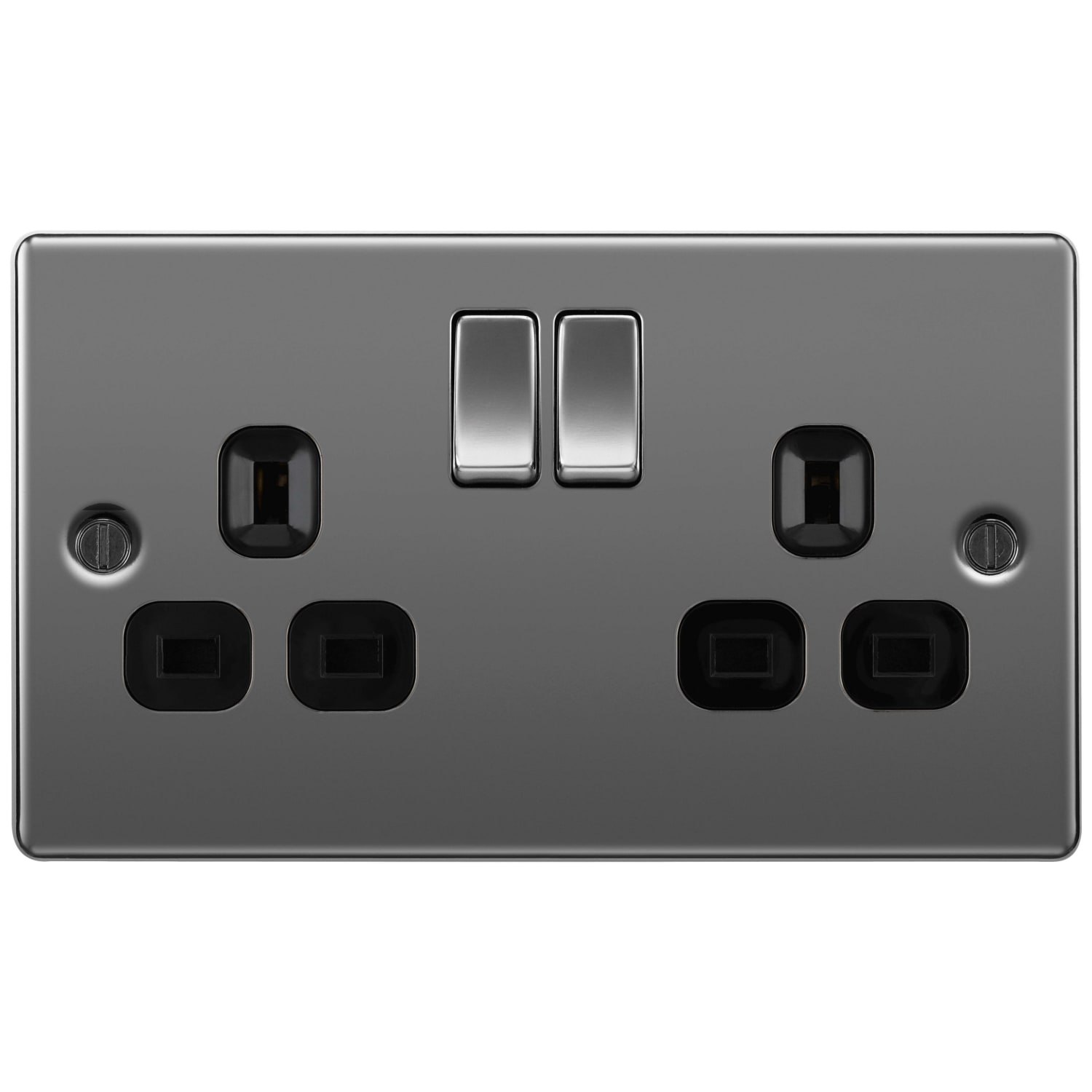 Black double clearance socket